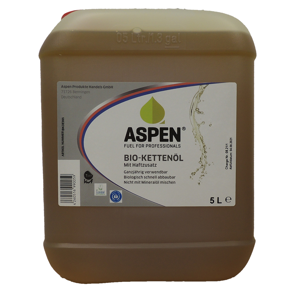 Produktabbildung: Aspen - Bio-Kettenöl (5 Liter)
